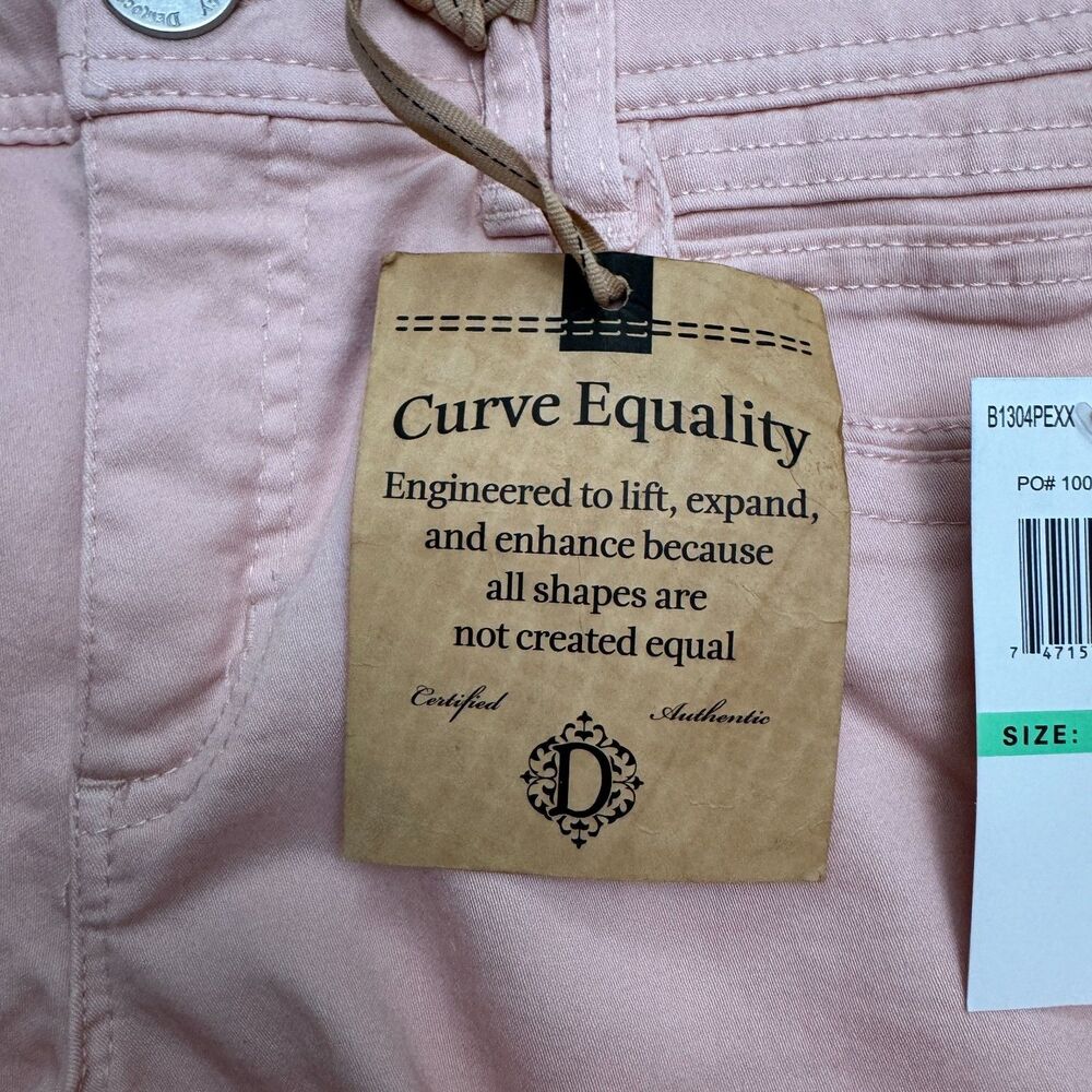 Democracy Ab Technology Freedom Ankle Denim Jeans Womens 8 Pink Stretch NWT - Picture 8 of 16